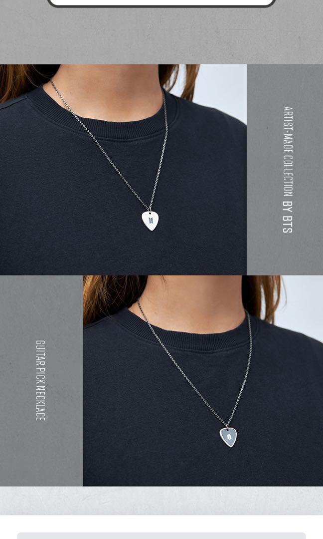 BTS SUGA ユンギ ネックレス ARTIST-MADE COLLECTION BY BTS SUGA GUITAR PICK NECKLACE  BLACK 防弾少年団 - その他
