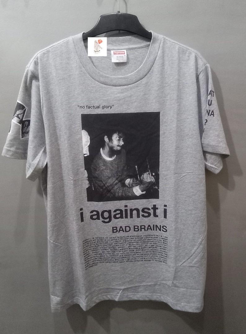 supreme x bad brains Tシャツ（L）グレー - Tシャツ/カットソー(半袖 