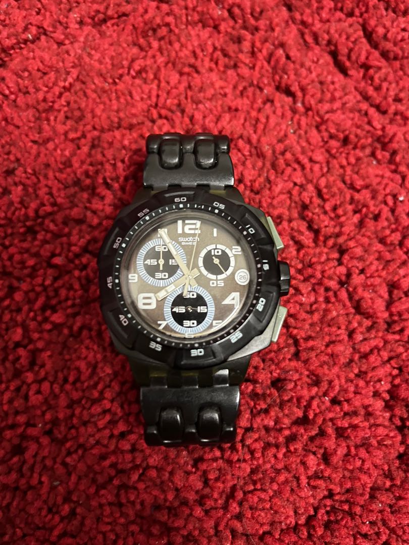 Swatch best sale sr936sw black