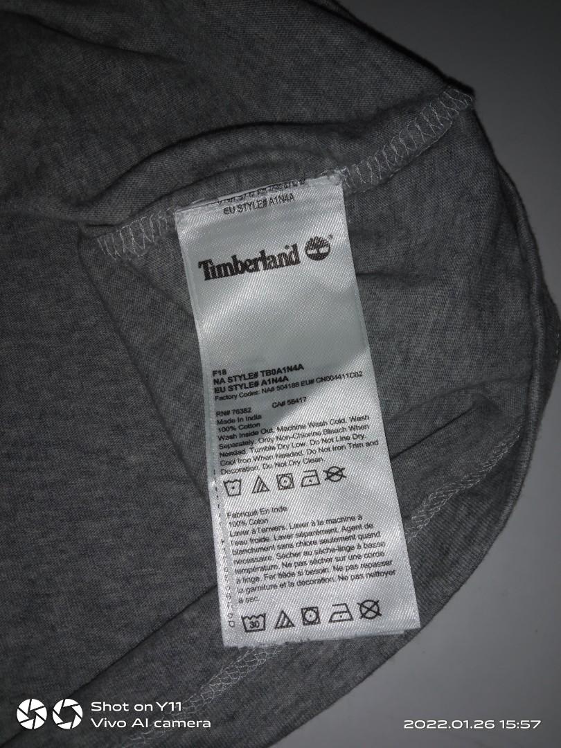 T-shirt Timberland Blue size M International in Cotton - 21644544