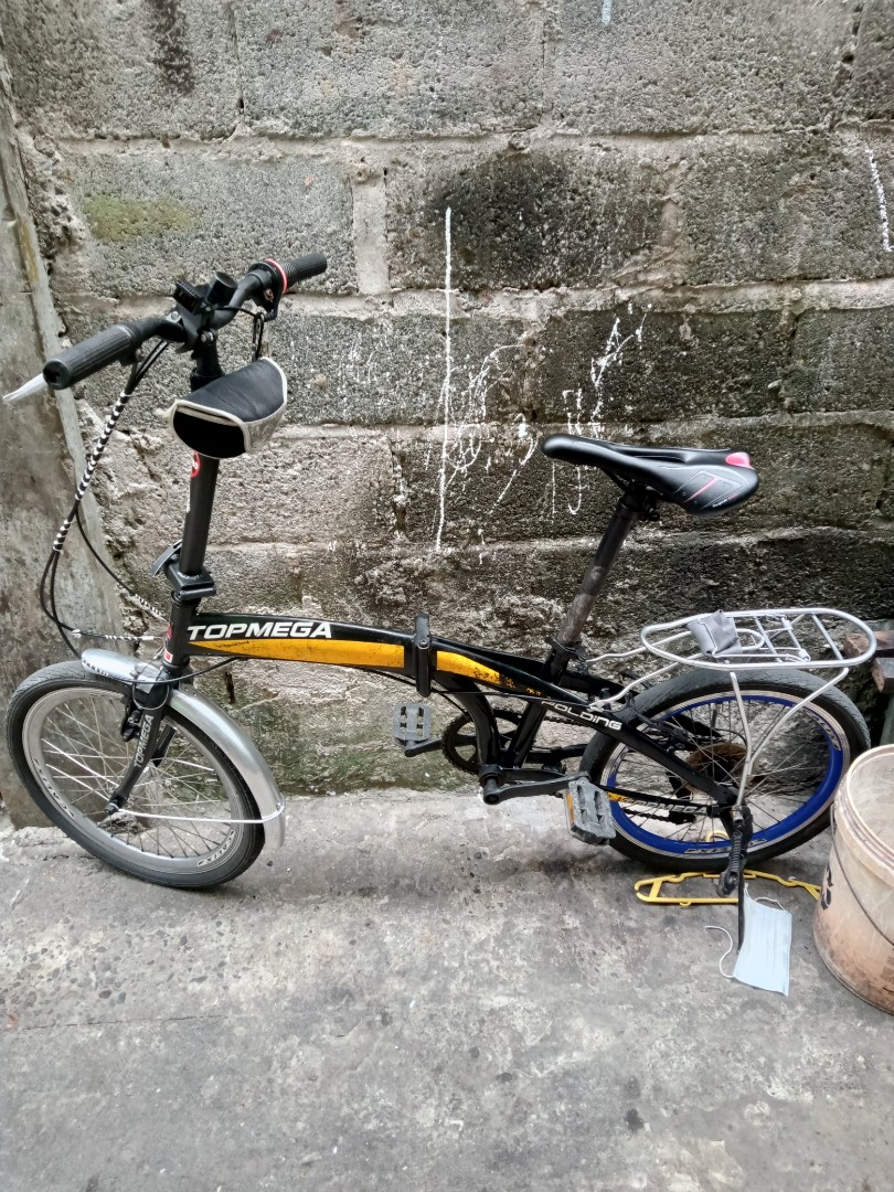 Topmega folding on sale bike price