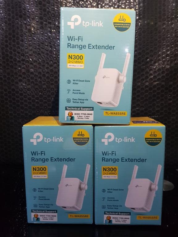 TP-Link WIFI range extender TL-WA855RE (Category: Networking) located in Pasig City. Submitted by fjEgangan (Listing ID 1139911821, Image 1). Description: ❗❗ Brand new and on stock for sale ❗❗ ⭐ TP-Link WIFI range extender TL-WA855RE ⭐ Price: 800.00 ✅ Frequency: 2.4~2.4835GHz ✅ Wireless Modes: Range Extender/Access Point ✅ Interface: 1 x 10/100M Ethernet Port (RJ45) Package content: - 300Mbps Wi-Fi Range Extender TL-WA855RE - Quick Installation G