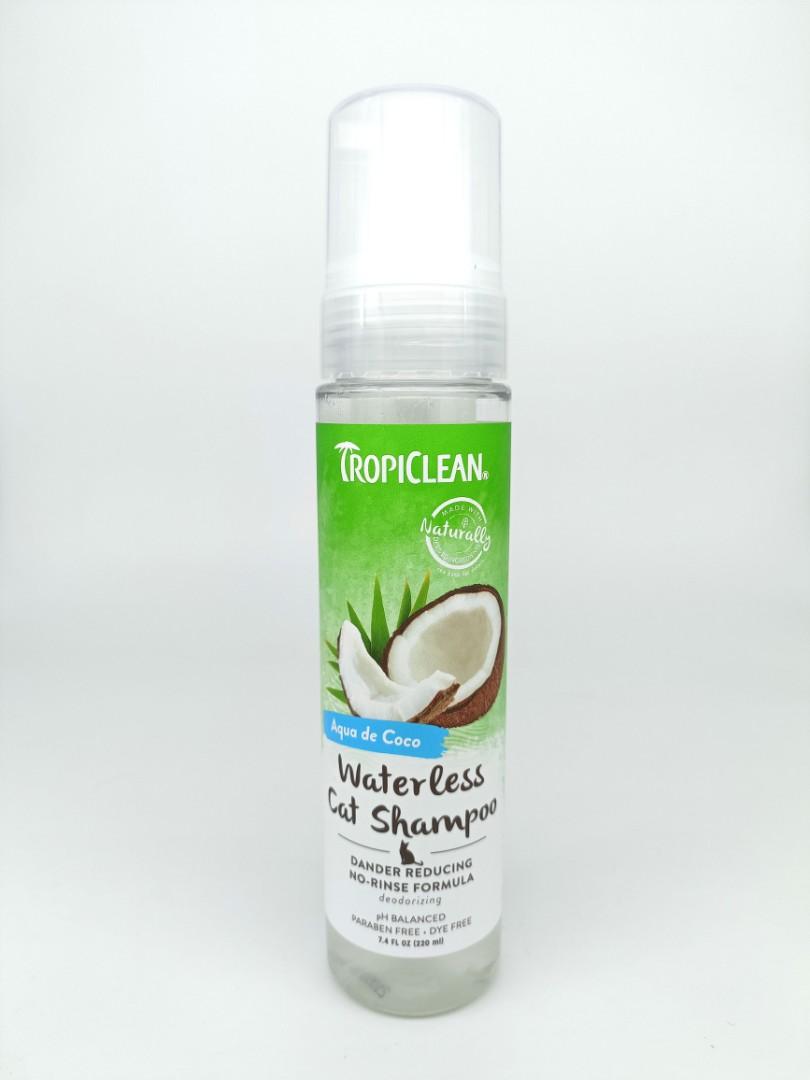 tropiclean waterless cat shampoo