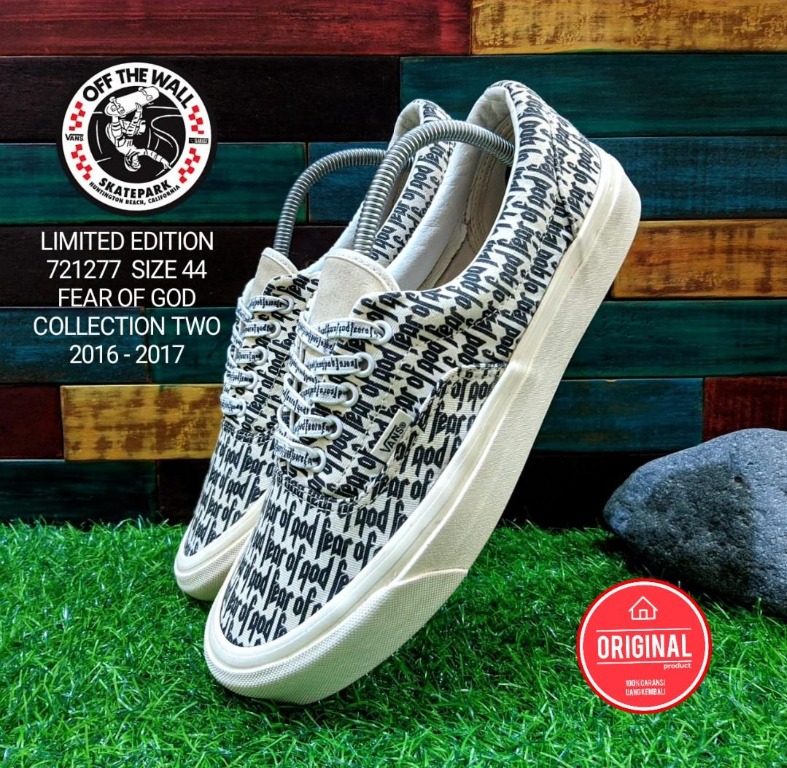 Vans Fear of God x Era 95 Reissue Marshmallow 721277 size 44 Original