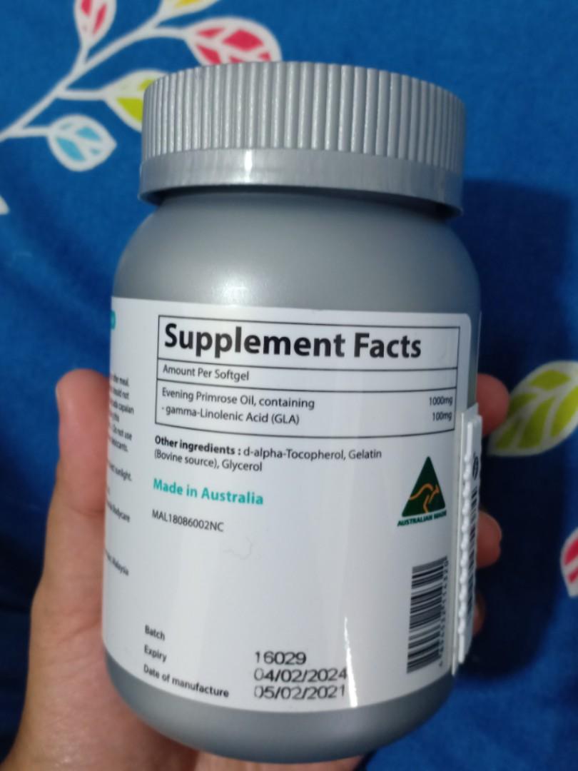 WATSONS EVENING PRIMROSE OIL 1000MG, Health & Nutrition, Health