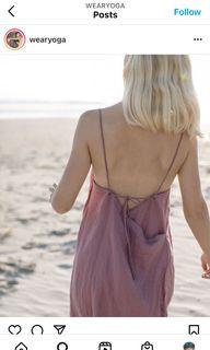 Wear natural linen dress