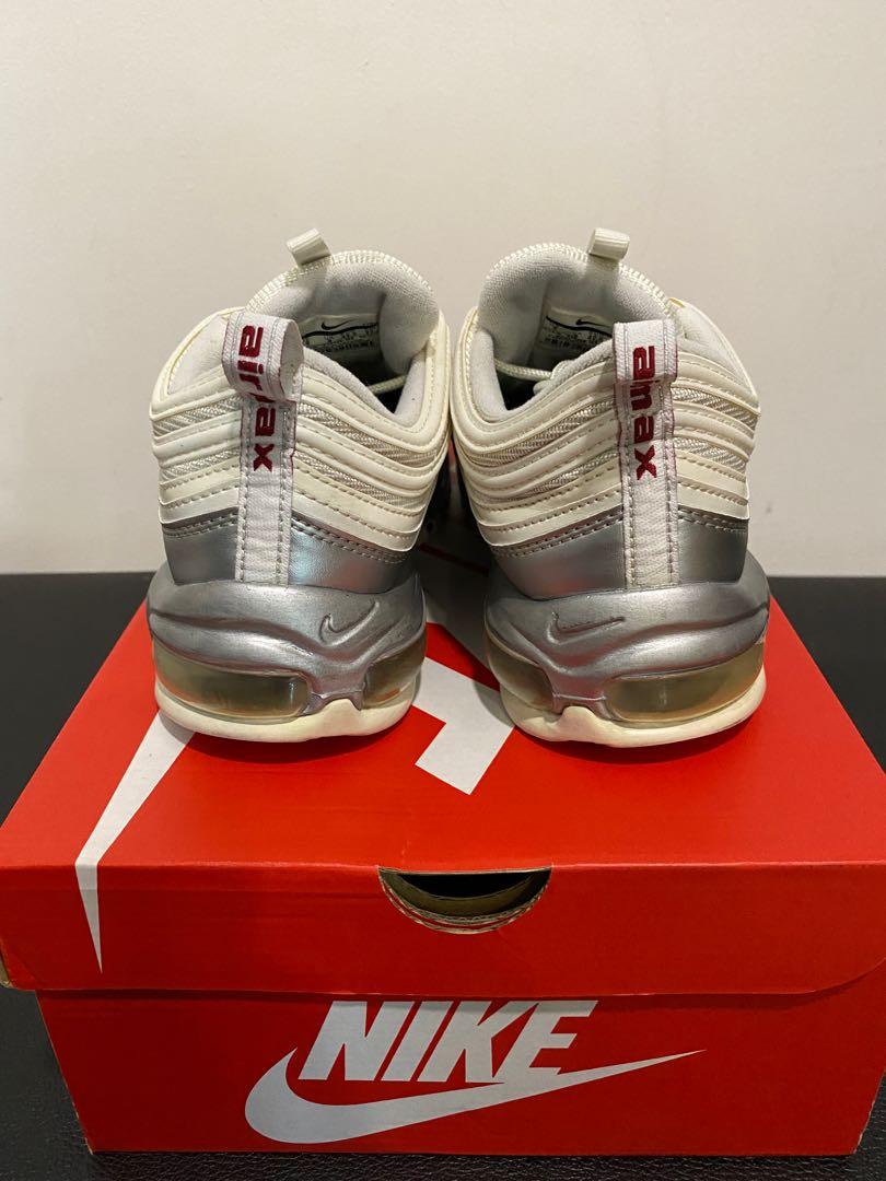 WHITE METALLIC SILVER AT5458 100 Nike Air Max 97 QS White Metallic