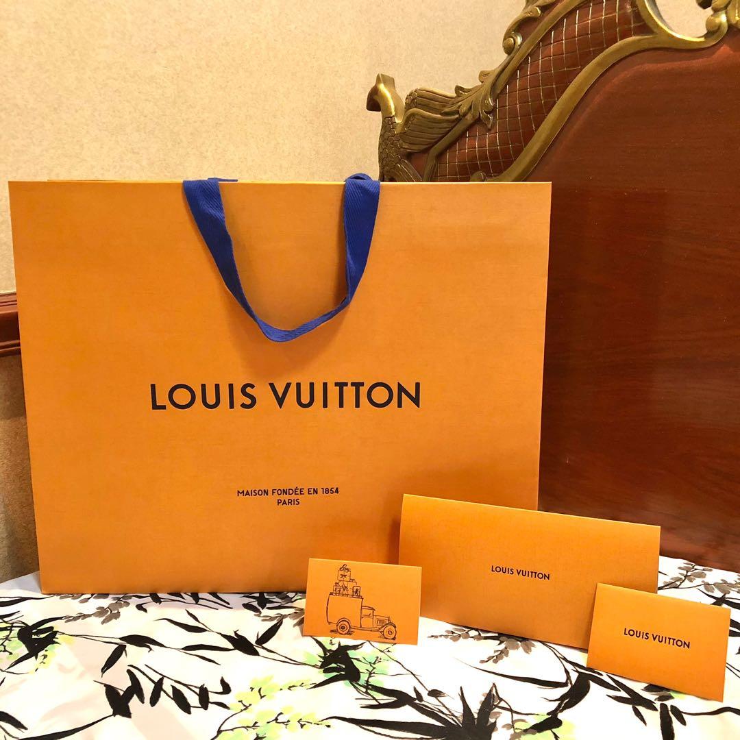 LOUIS VUITTON Authentic Paper Gift Shopping Bag XL 23.5”W x 17.5”H x 10.5”D