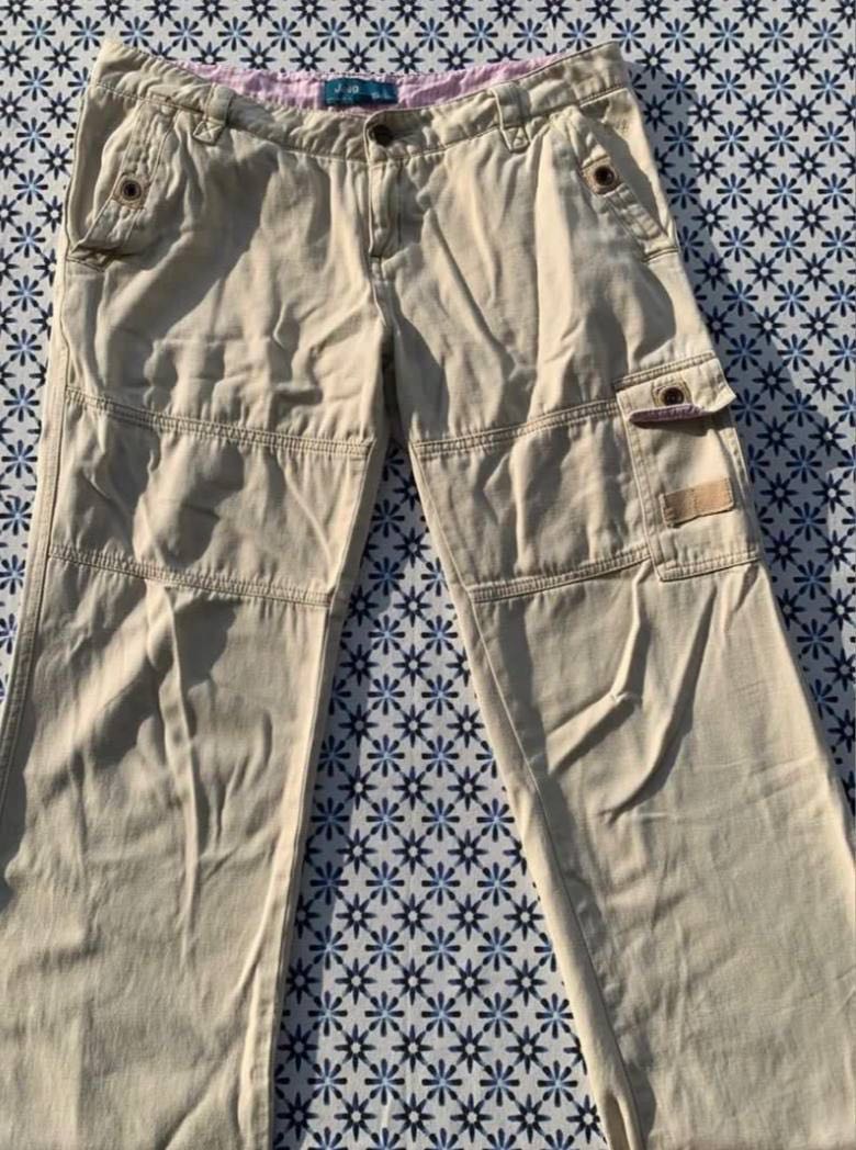 y2k jeep low rise tan cargo pants 