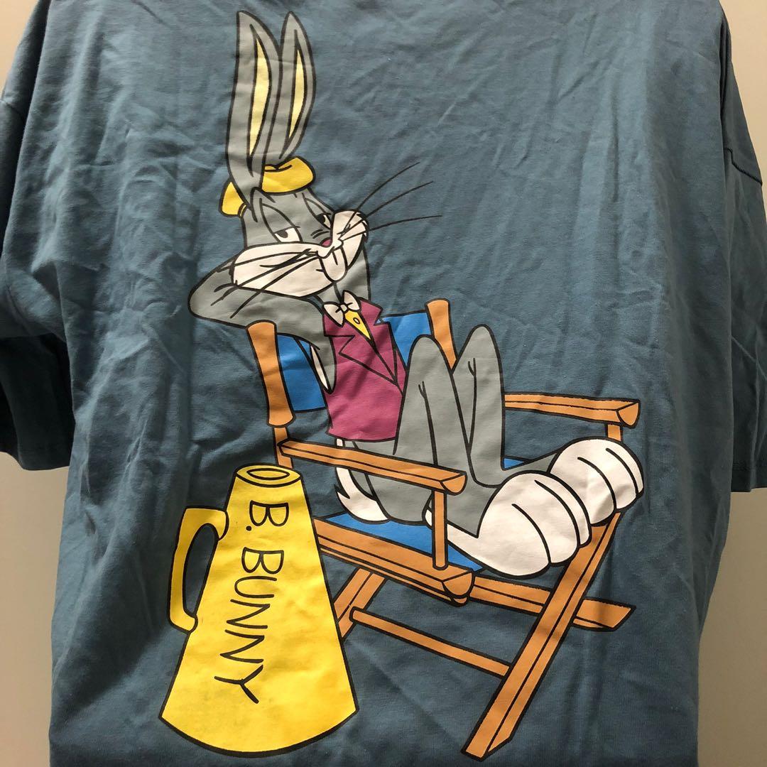 zara bugs bunny blue graphic tee, Women's Fashion, Tops, Shirts on