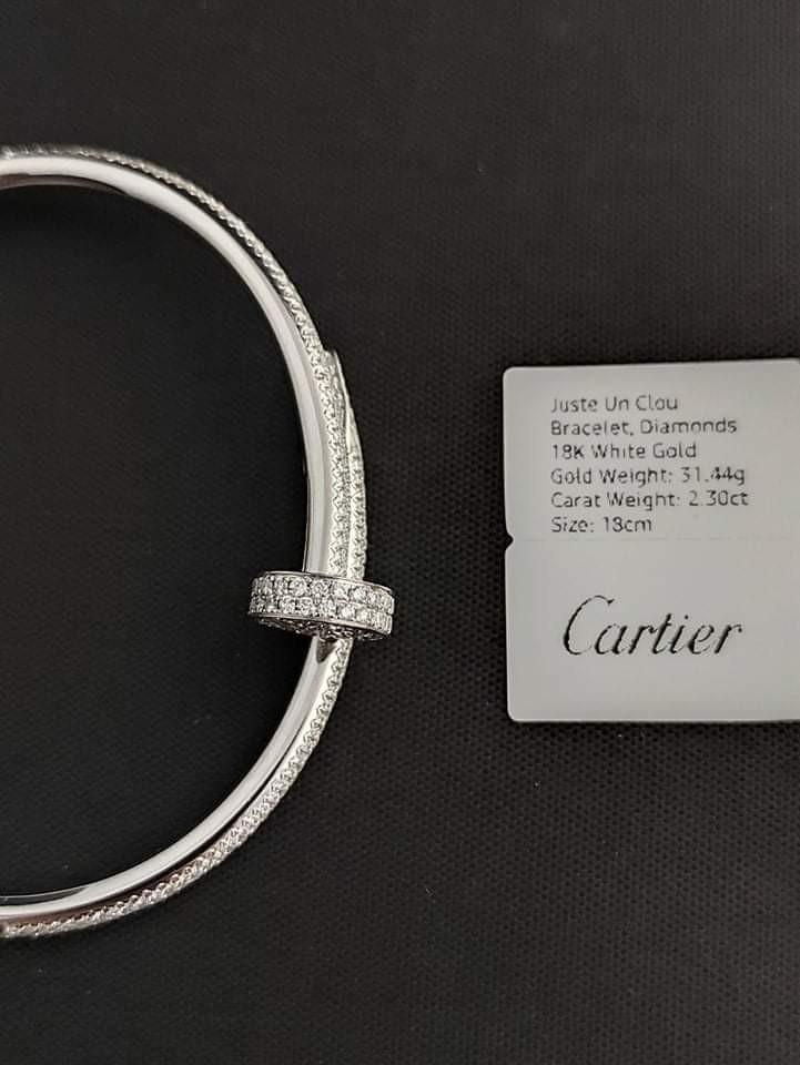 18K HK SETTING CARTIER DIAMOND BRACELET Women s Fashion Jewelry Organizers Bracelets on Carousell