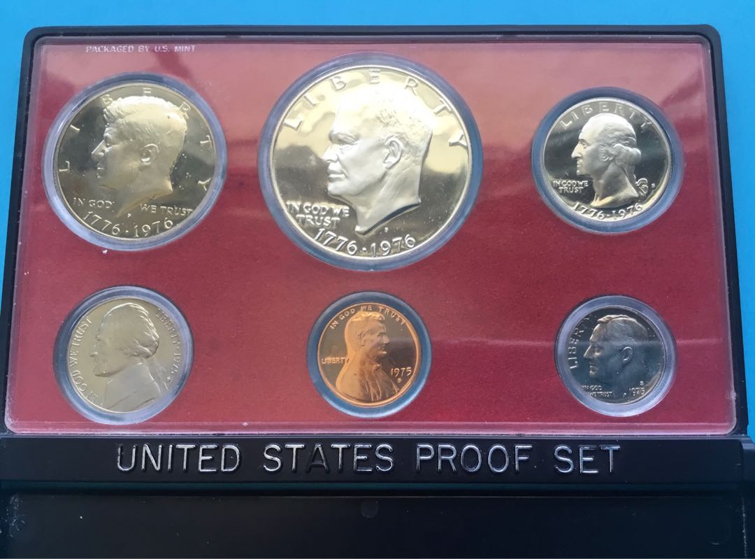 Mint COA 1776-1976 date 1976 Silver Proof Set Bicentennial  5 Sets 3 Coin U.S 
