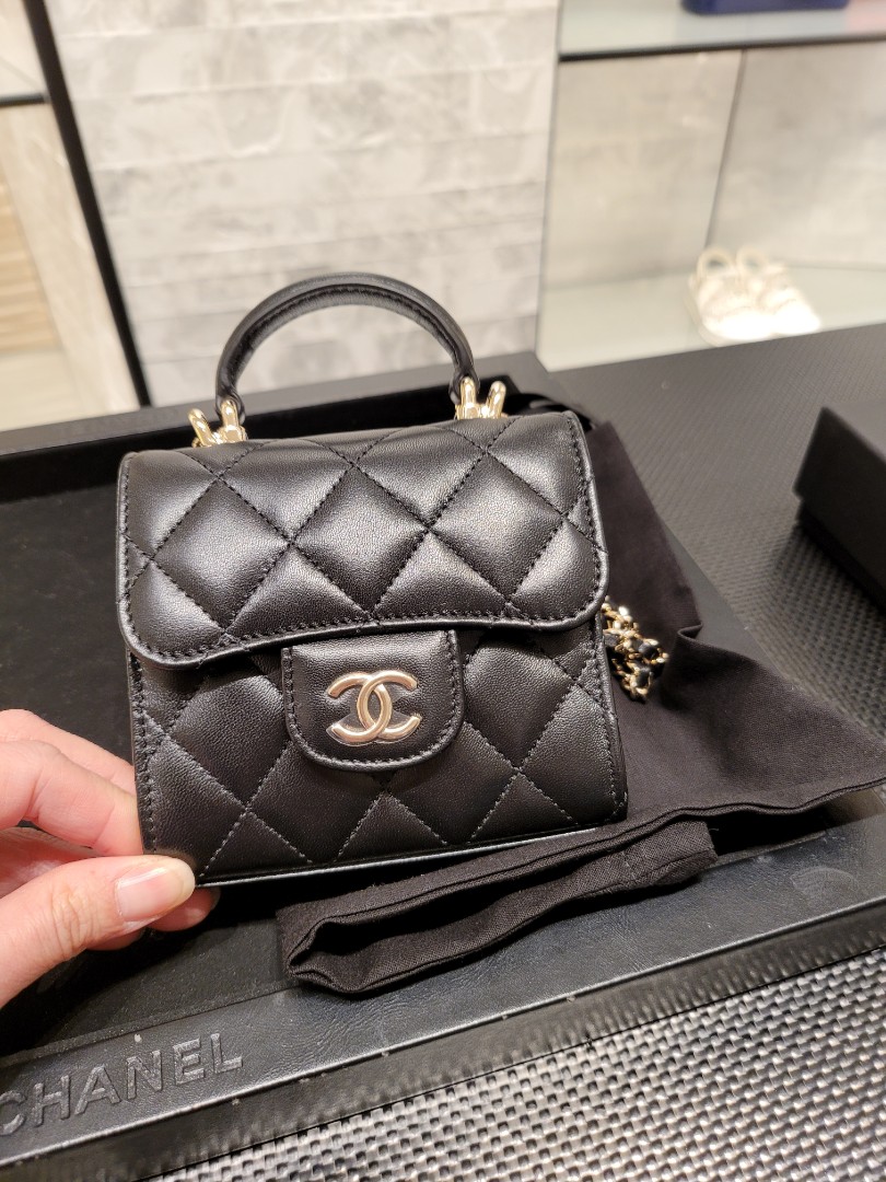 Chanel 19 Clutch With Chain Black Mixed Hardware  Coco Approved Studio