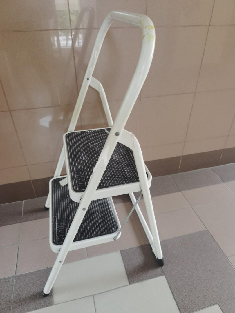 2 step heavy duty ladder with safety lock, Furniture & Home Living ...