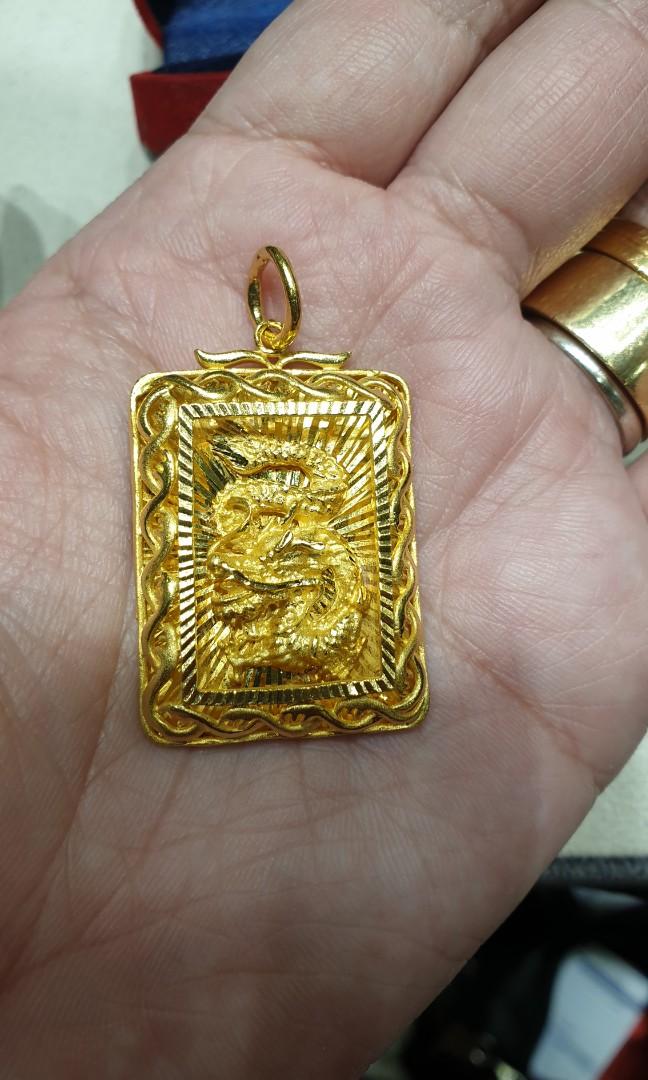 999 24k gold Dragon pendant 20.52g Women s Fashion Jewelry