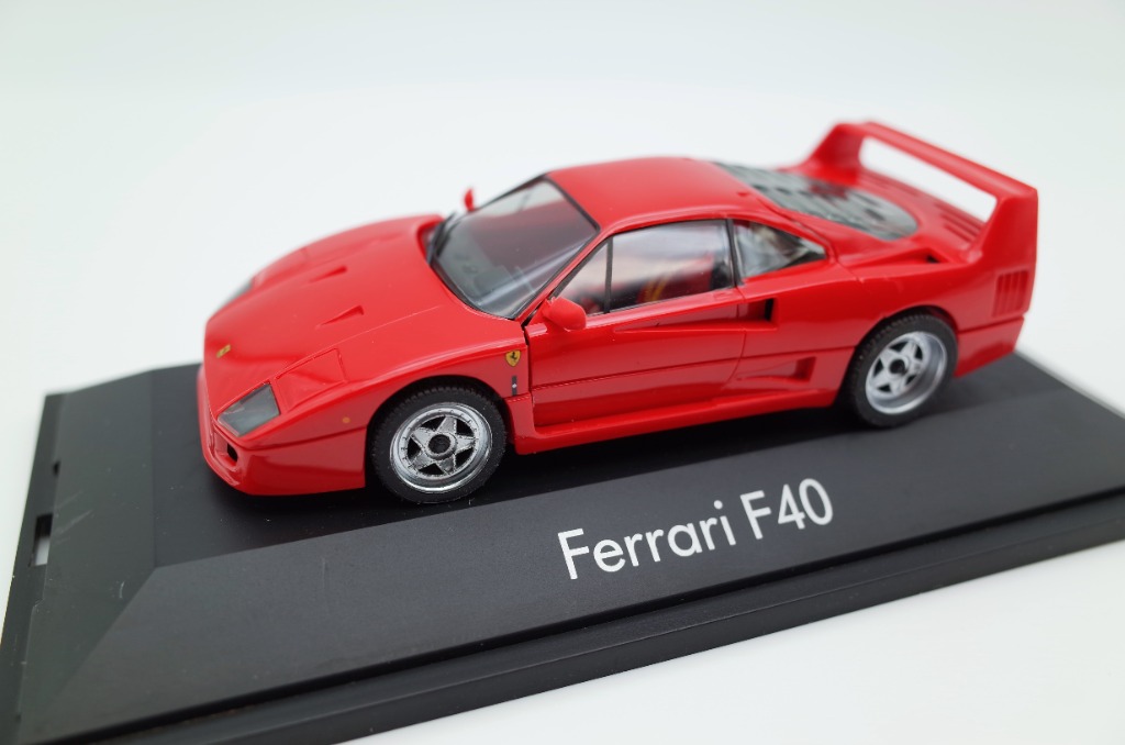 罕有Herpa 1/43 Ferrari F40 Made in Germany 絕版, 興趣及遊戲, 玩具
