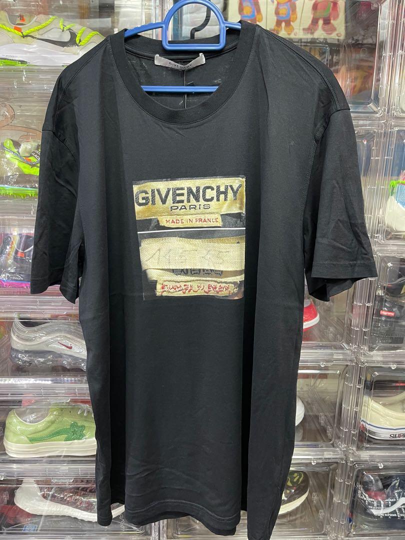 PREOWNED ) Givenchy made in France graphic tee, Men's Fashion, Tops & Sets,  Tshirts & Polo Shirts on Carousell