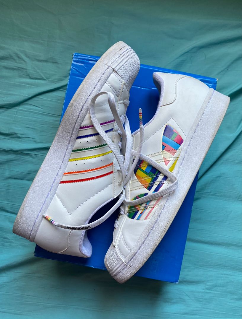 Superstar pride pack dames beige Clearance