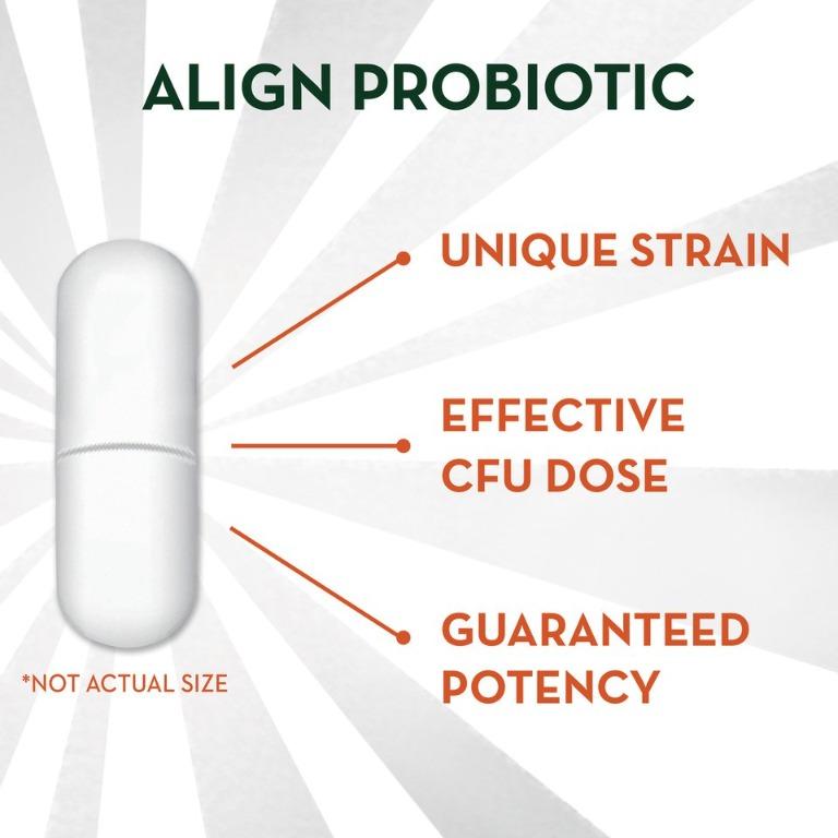 Align Daily Probiotic Supplement, 84 Capsules, Health & Nutrition ...