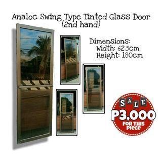 🔥Analoc Swing Type Tinted Glass Door (2nd hand)🔥