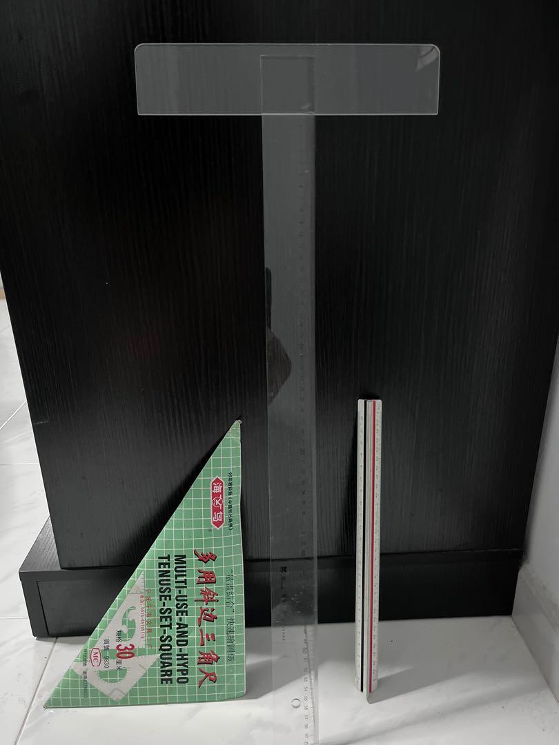 Architecture rulers (T-square ruler, scale ruler, set square), Hobbies ...