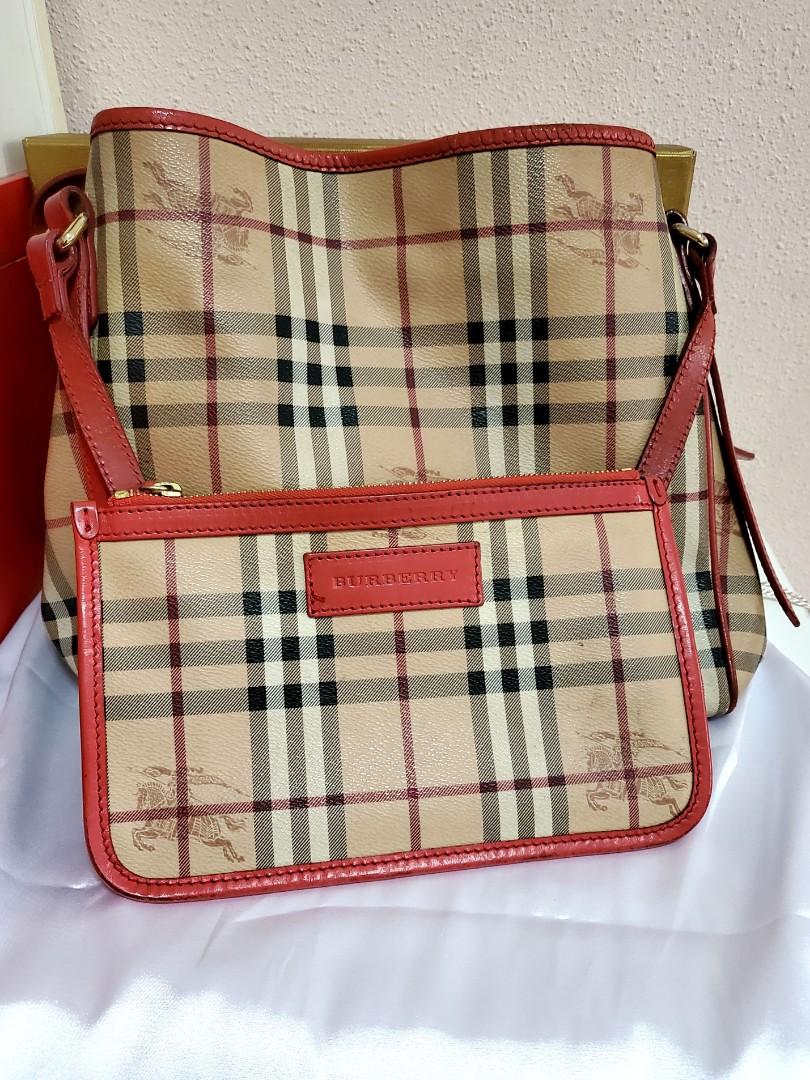 AUTHENTIC BURBERRY Haymarket Speedy W/ Dust Cover - Barely Used
