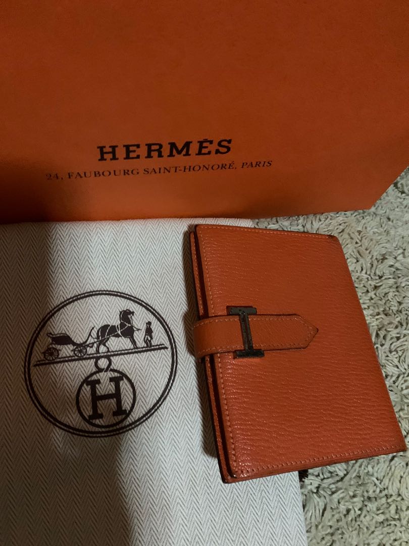 AUTHENTIC HERMES BEARN WALLET, Luxury, Bags & Wallets on Carousell