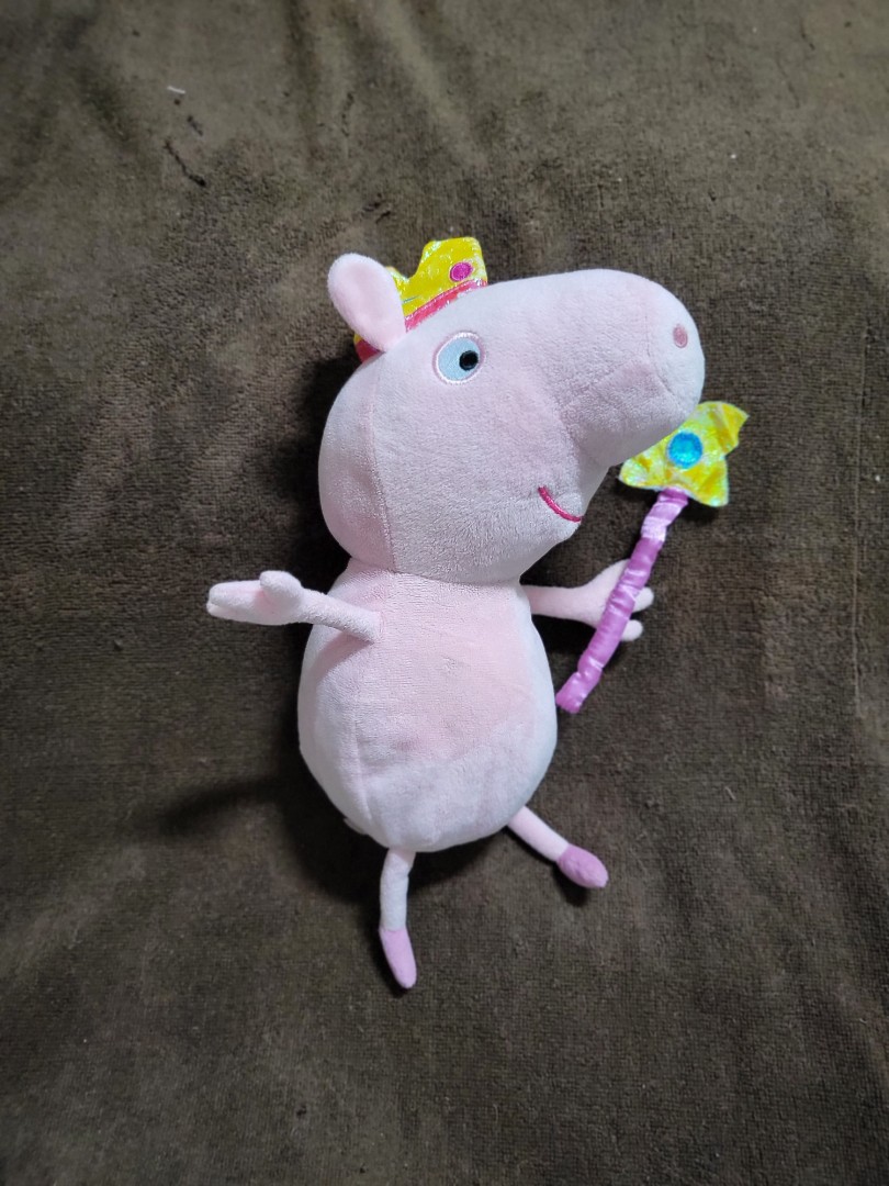 Authentic TY Peppa Pig Princess Peppa Beanie Plush Soft Toy