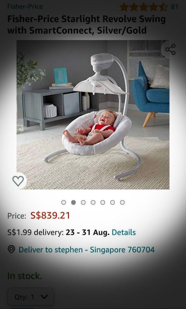 Starlight revolve swing hotsell with smart connect