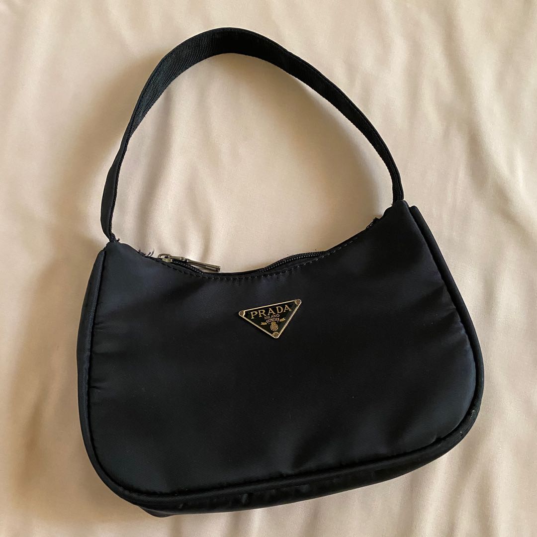 Black prada hobo on sale bag