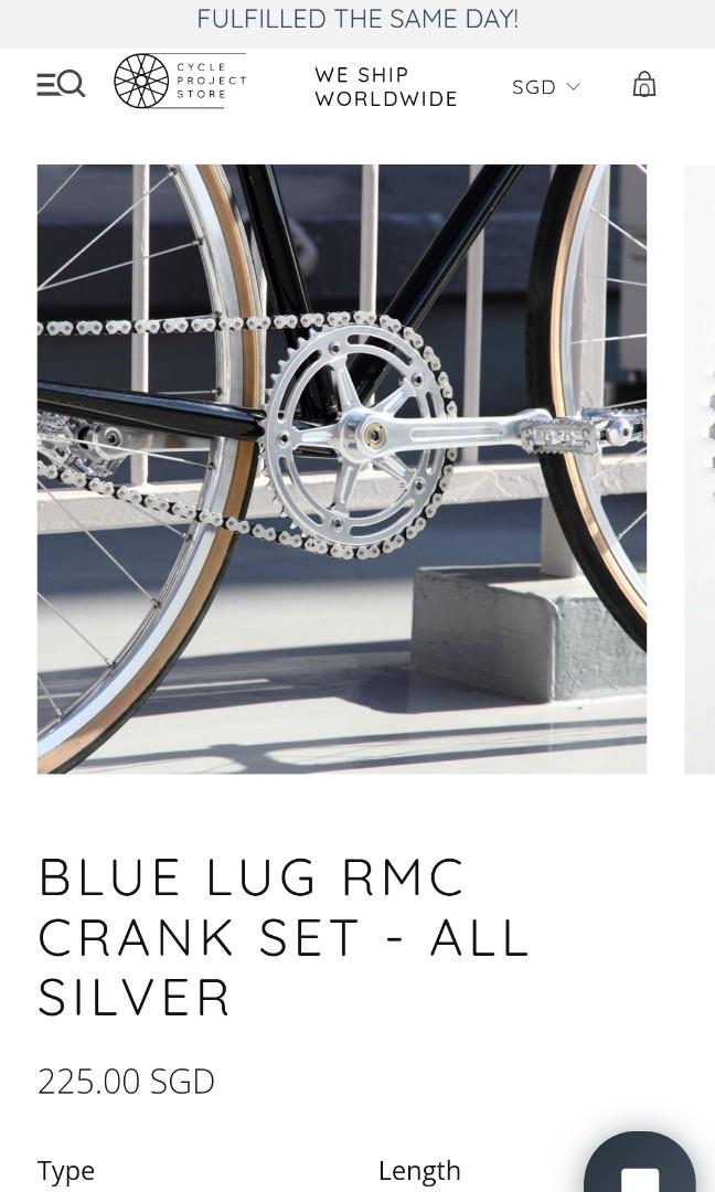 BLUE LUG* RMC-Ⅱ multi speed crank (all silver) - BLUE LUG GLOBAL