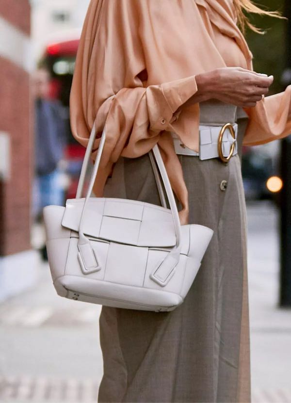 BV ARCO Small White Bag Almost New Carousell