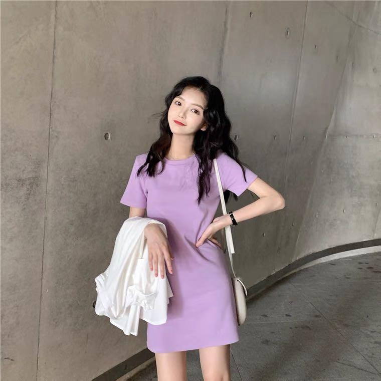 Casual purple on sale dress outfit