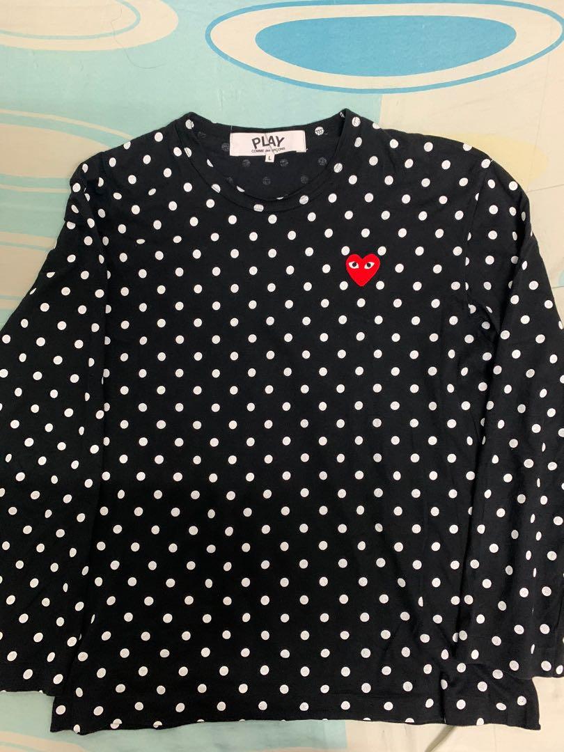Cdg polka sale dot long sleeve