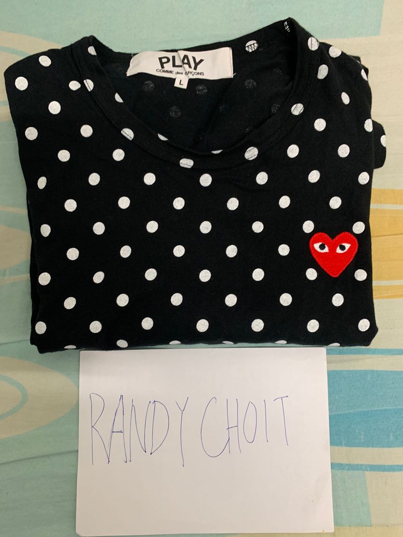 Cdg polka dot long sleeve hot sale