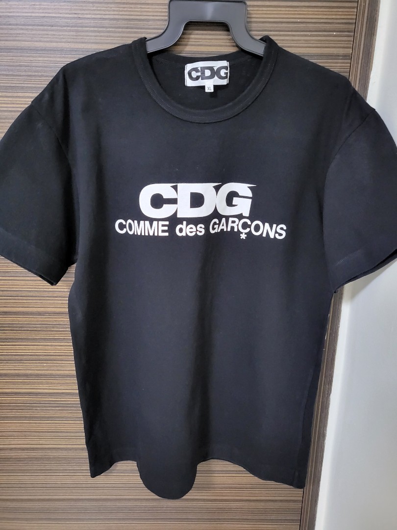 CDG Tee in black, Men's Fashion, Tops 