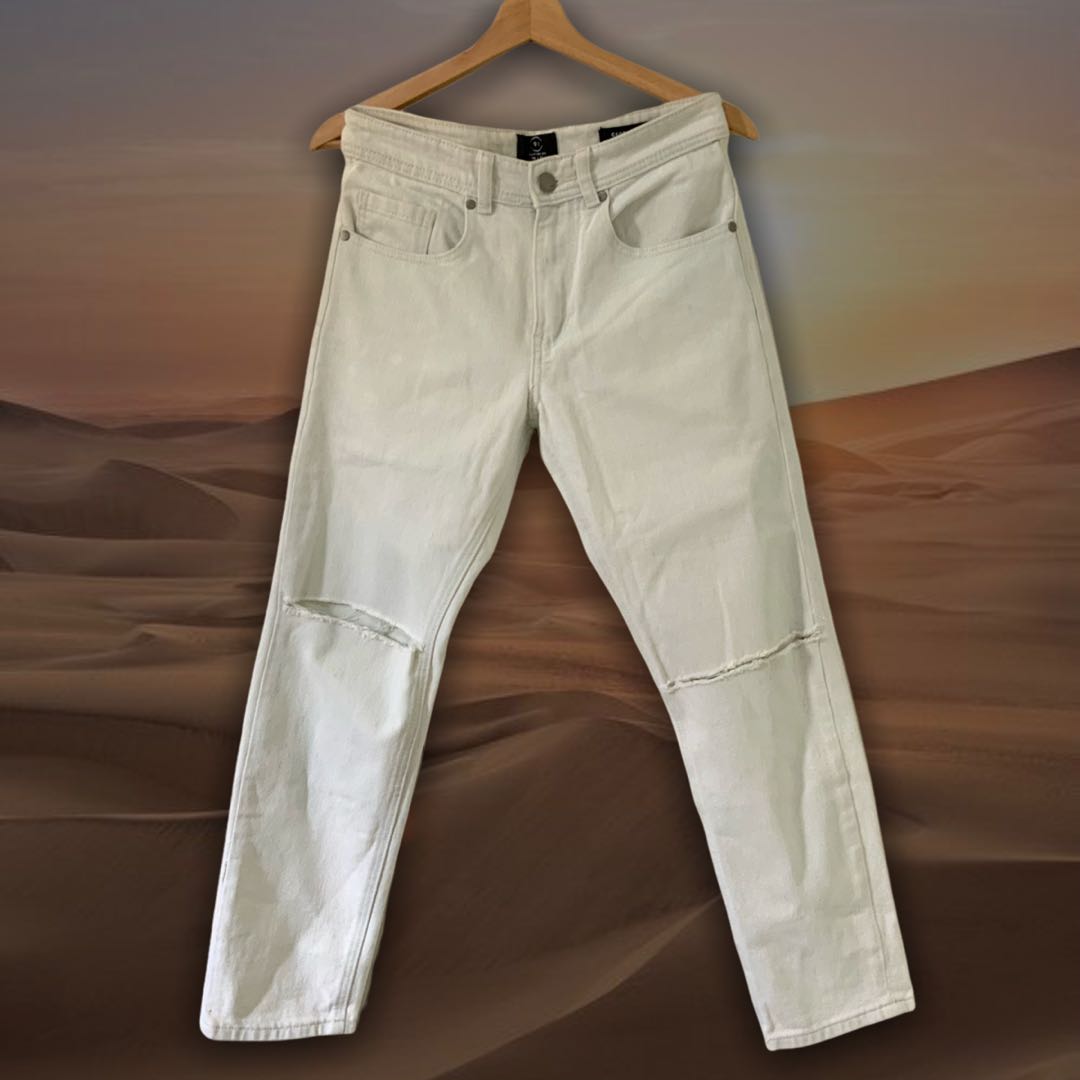 CELANA RIPPED JEANS COTTON ON, Fesyen 