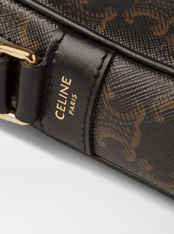 Celine MEDIUM MESSENGER BAG IN TRIOMPHE CANVAS WITH CELINE PRINT, 名牌, 手