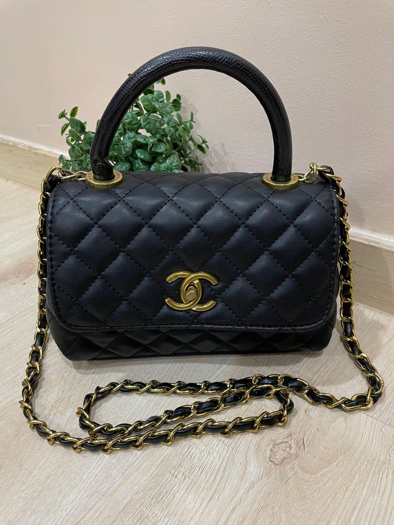 New Authentic Chanel 23P Coco Love Mini Flap Crossbody Bag Handbag Caviar  Black | eBay