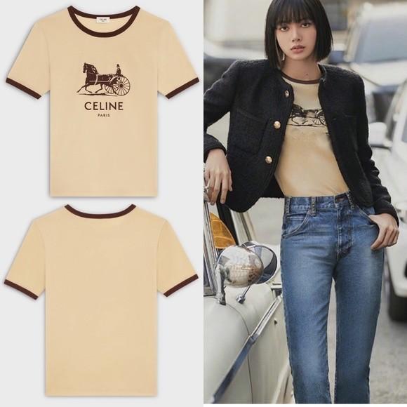 Celine Crop Top (Authentic), Luxury, Apparel on Carousell