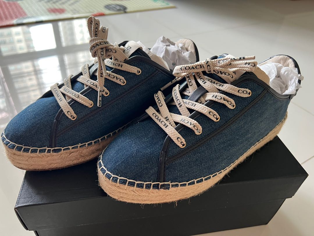 Coach denim shoes sales