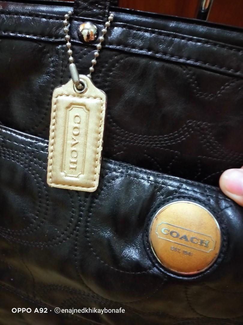 Coach Large Repaint Leather Shoulder Bag, Luxury, Bags & Wallets on