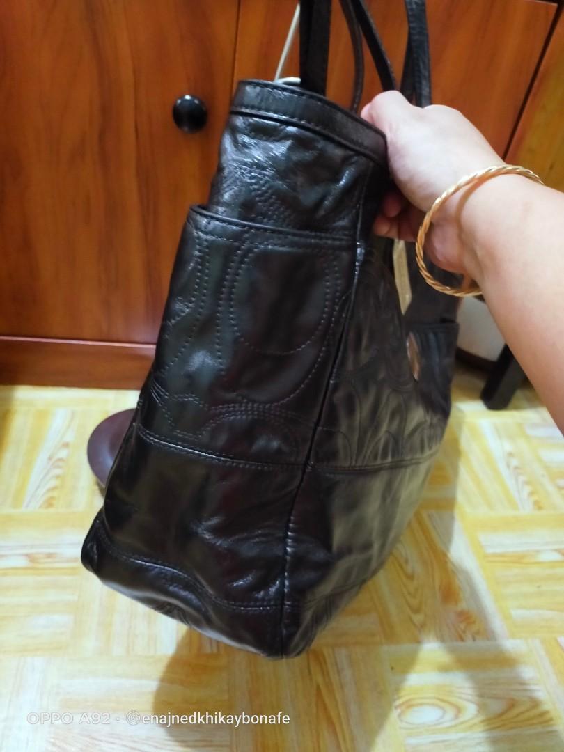 Coach Large Repaint Leather Shoulder Bag, Luxury, Bags & Wallets on