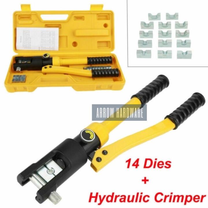 COD 6T/8T/12T Hydraulic Crimper Tool Kit Tube Terminals Lugs Battery