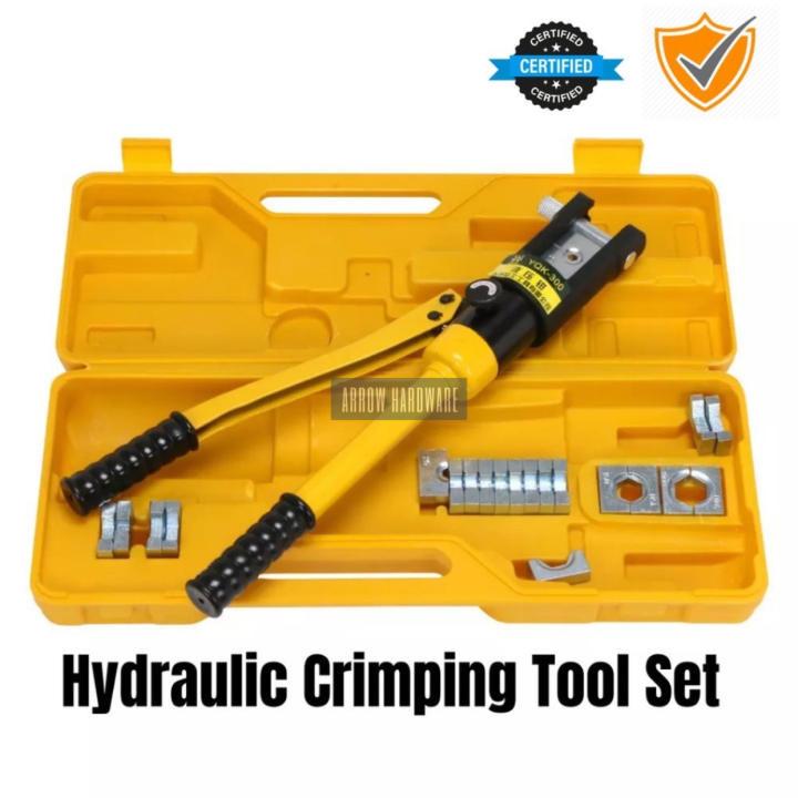 12Ton Hydraulic Crimper Crimping Force Tube Terminal Lug Battery Cable Wire Tool 