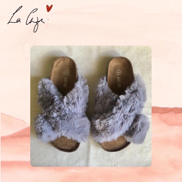 Fluffy slides cotton on sale