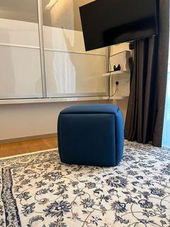 Cubista 5 nesting stools / ottoman / pouf / footrest, compact convertible