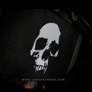 Custom radiator guard for Yamaha MT09