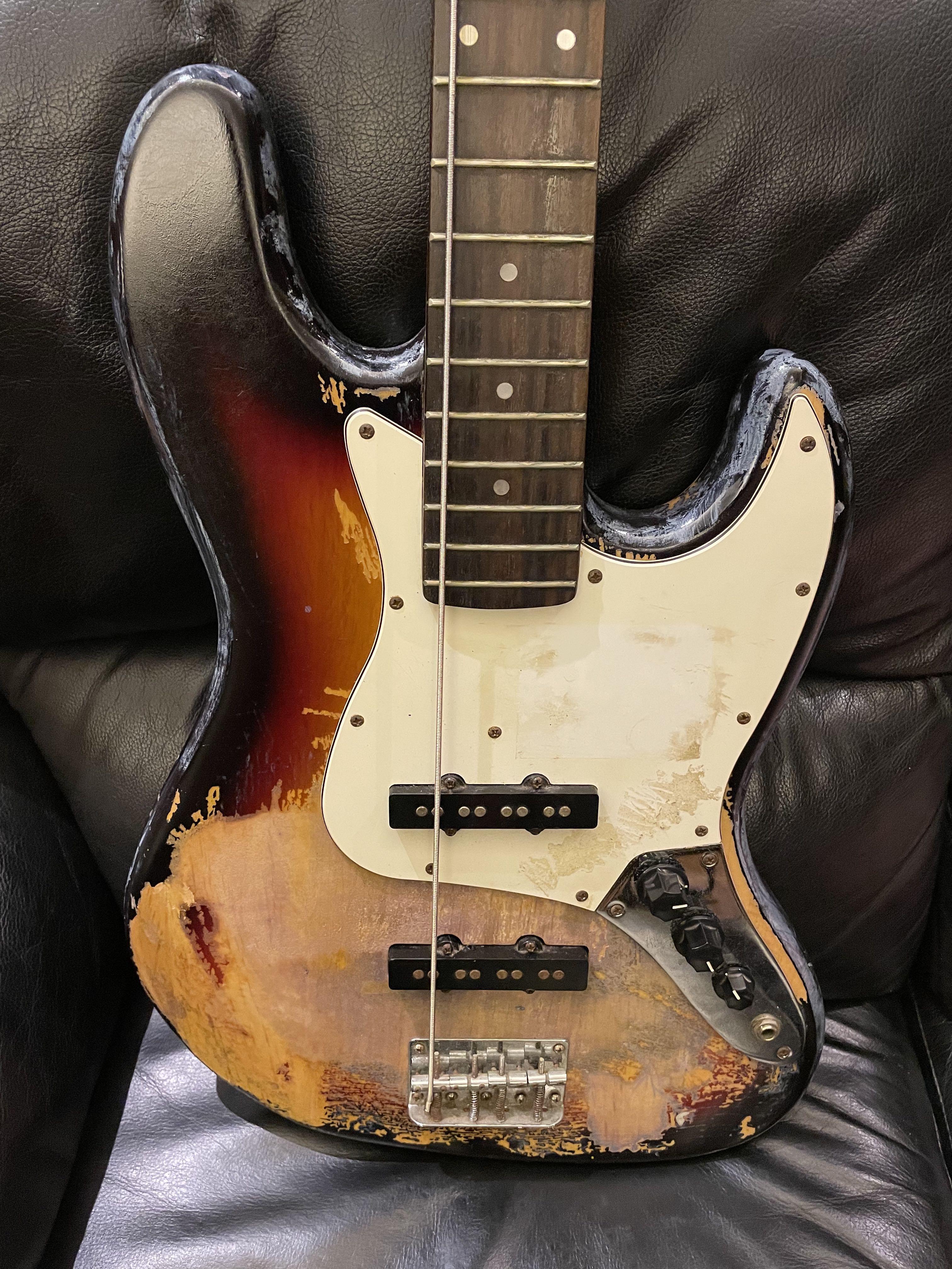 Custom Relic SX Jazz Bass Guitar (Faulty Scratchy Pots), Hobbies