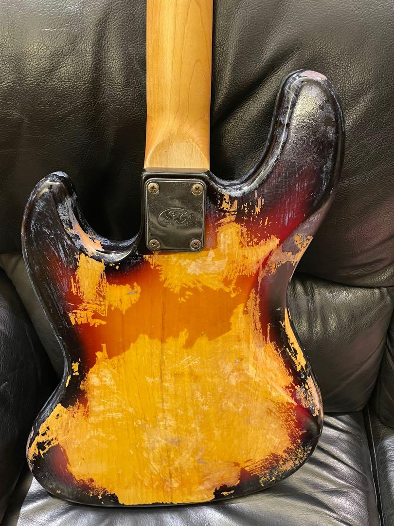 Custom Relic SX Jazz Bass Guitar (Faulty Scratchy Pots), Hobbies